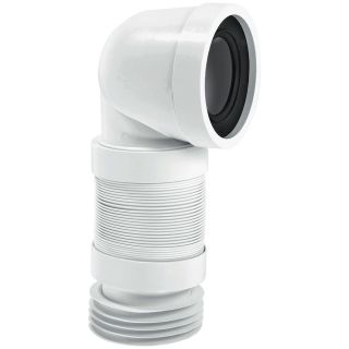 McAlpine 364WCCON8F 90 Degree Bend Flexible Pan Connector Outlet 4in/110mm