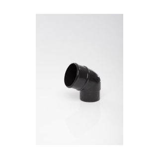 Polypipe Rain Water Offset Bend 112.5d 68mm Black Plastic