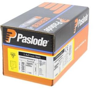 Paslode 140624 IM360 2.8 x 51mm Ring Stainless Steel Nails - Pack of 1100 & 1 Fuel Cell