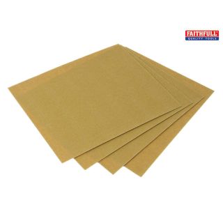 Faithfull Glasspaper Sanding Sheets Assorted Grit 230 x 280mm - Pack of 5