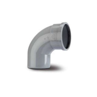 SB409G - Single Socket Bend 4in/110mm. 92½°. Grey