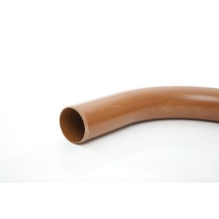 Polypipe Underground Long Radius Bend 87.5deg 110mm - Orange Plastic