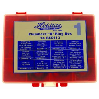 Plumbers Repair Box N10 Rings For Taps