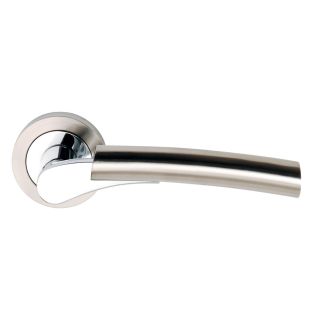 Dale Hardware DH003650 Satin Nickel Polished Chrome Arc Ultimo Lever