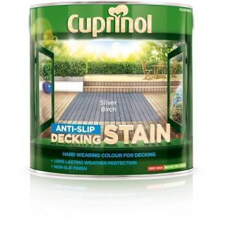 Cuprinol Anti-Slip Deck Stain - Silver Birch - 2.5 Litre