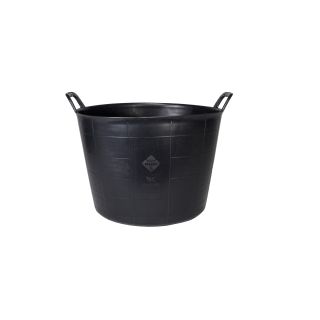 Rubi Heavy Duty Plastic No.3 Flexi Tub - Black - 40 Litre
