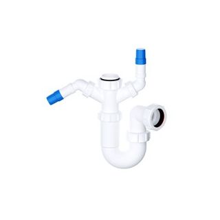 1 1/2 Sink Trap with Twin 135 Degree Nozzles