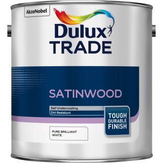 Dulux Trade Satinwood - Pure Brilliant White - 1 Litre