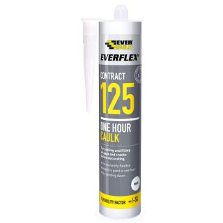 Everflex Contract 125 One Hour Caulk - White - 380ml