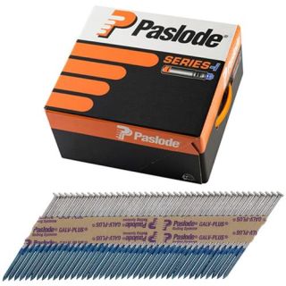 Paslode 141074 IM360 3.1 x 90mm Ring Galvanised Nails - Pack of 2200 & 2 Fuel Cells
