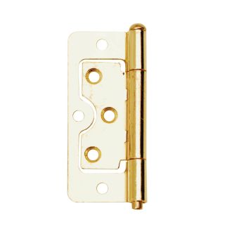 Dale Hardware DX40506 Electro Brass Flush Hinges 50mm - Pack of 2