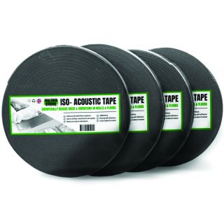 Walther Strong 4mm x 30mm x 25m Acoustic Soundproofing Tape for Noise & Vibration Isolation in Stud Work & Joint Application