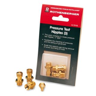 Rothenberger 67016 Pressure Test Nipples Pack of 3