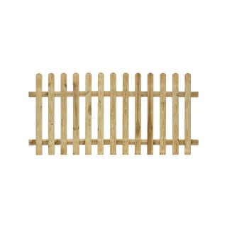 Grange Round Top Palisade Fence Panel - Pressure Treated - (1800 x 900mm)