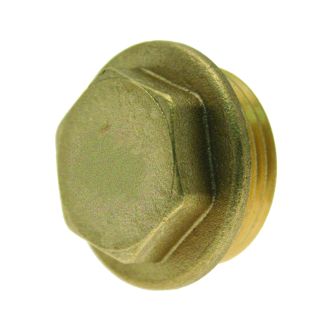 Brass Flanged Plug 3/4