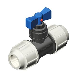 Plasson Compression Stop Tap (PP) 20 x 20mm