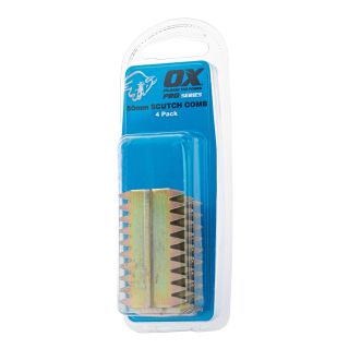 OX Pro Scutch Combs 25mm - 4 Pack