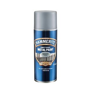 Hammerite Direct to Rust Metal Paint - Smooth Black - 400ml Aerosol