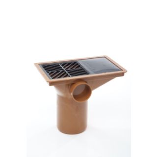 Polypipe Underground Rectangular Hopper And Grid - Orange Plastic