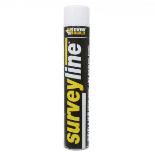 Everbuild Surveyline Marking Paint 700 ml White