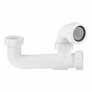 McAlpine 370SM10E 60mm Water Seal Bath Trap with Cleaning Eye, Extended Body & Multifit Outlet 1 1/2