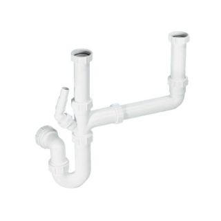 McAlpine 370SK2 75mm Water Seal Standard Double Bowl Plumbing Kit with Multifit Outlet 1 1/2