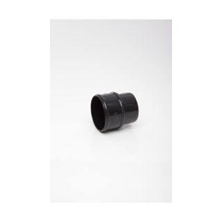 Polypipe Rain Water Pipe Coupling 68mm Black Plastic
