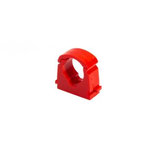 Talon Hinged Pipe Clip 15mm - Red (Hot Identification)