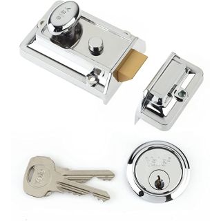 Dale Hardware P-77-CH-CH-60 Chrome P77 Traditional Nightlatch Lock