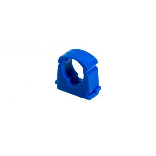 Talon Hinged Pipe Clip 15mm - Blue (Cold Identification)