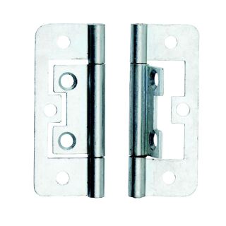 Dale Hardware DX40563 Zinc Plated Flush Hinge 63mm - Pack of 2