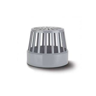 SV42G - Vent Terminal 4in/110mm. PVC. Grey