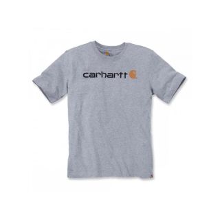 Carhartt Core Logo T-Shirt - Heather Grey - Large