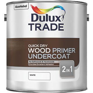 Dulux Trade Quick Dry Wood Primer Undercoat - 2.5 Litre