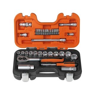 Bahco BAHS330 Socket Set 34 Piece 1/4In & 3/8in Drive