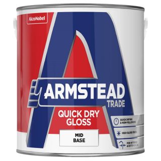 Armstead Trade Quick Dry Gloss Paint - Brilliant White - 1 Litre