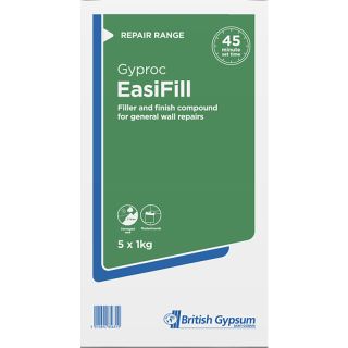 Gyproc Easi-Filler 5 x 1Kg Bags