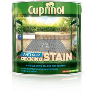 Cuprinol Anti-Slip Deck Stain - City Stone - 2.5 Litre