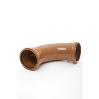 Polypipe Underground D / S Rest Bend 87.5deg 110mm - Orange Plastic