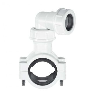 McAlpine 370CLAMP1WH White Condense Pipe Clamp To Suit 1 1/4 - 1 1/2 Pipes