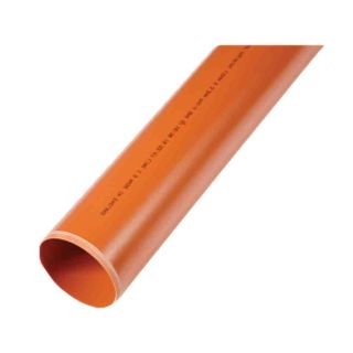 Polypipe UG430 110mm x 3m Plain Ended Pipe