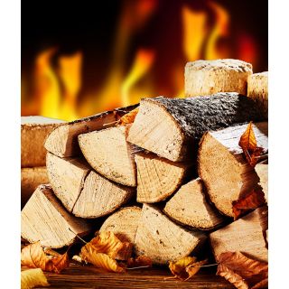Kiln Dried Seasoned Logs 8Kg - Netted Bag