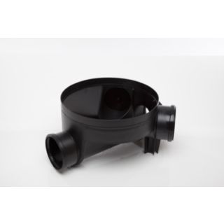 Polypipe Chamber Base 2 X 45deg Inlets 320mm - Black Plastic
