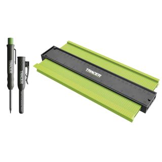 Tracer Contour Gauge 250mm with Deep Hole Construction Pencil