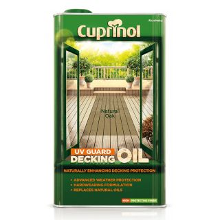 Cuprinol UV Guard Decking Oil - Natural Oak - 5 Litre