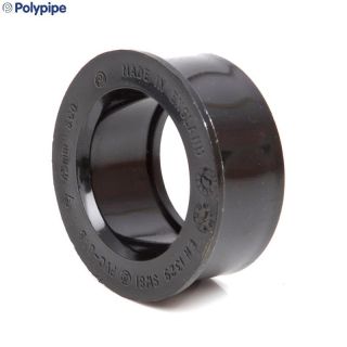 Polypipe Soil Boss Solvent Adaptor 40mm Black - SW81B