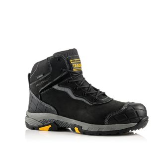 Buckbootz Tradez Blitz S3 HRO Lightweight Waterproof Black Safety Lace Boot - Size 7