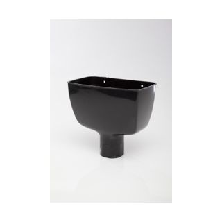 Polypipe Rain Water Hopper Standard 68mm Black Plastic