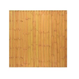 6ft Grange Standard Featheredge Panel - Golden Brown - (1830 x 1800mm)