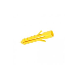 Fischer WY100C 5mm Yellow Plastic Plugs - Pack of 100